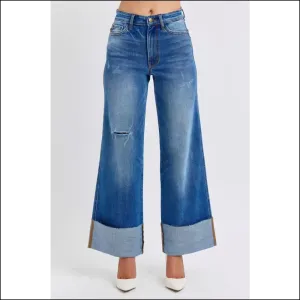 Judy Blue Jeans: High Waist, Wide Leg, and Distressed Enough for Therapy!