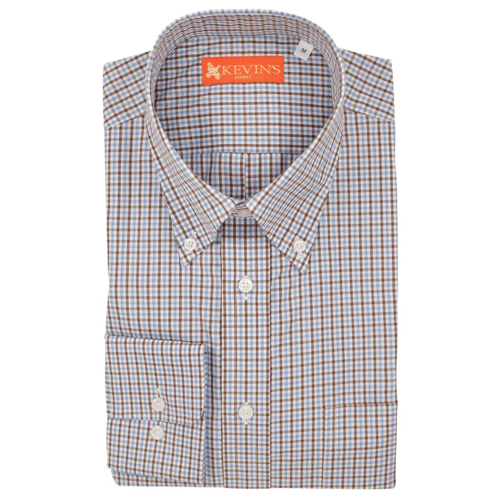 Kevin's Finest Light Blue/Brown Shirt