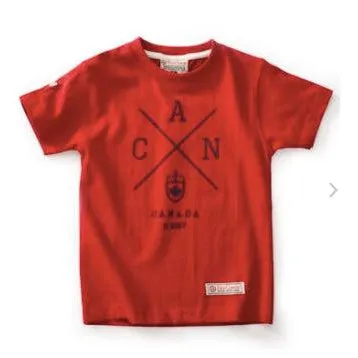 Kids Cross Canada T-Shirt, Red
