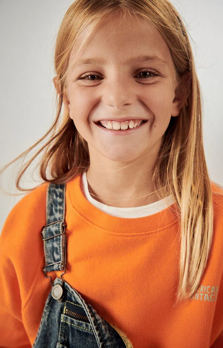 KID'S SWEATSHIRT IZUBIRD - MANDARINE VINTAGE