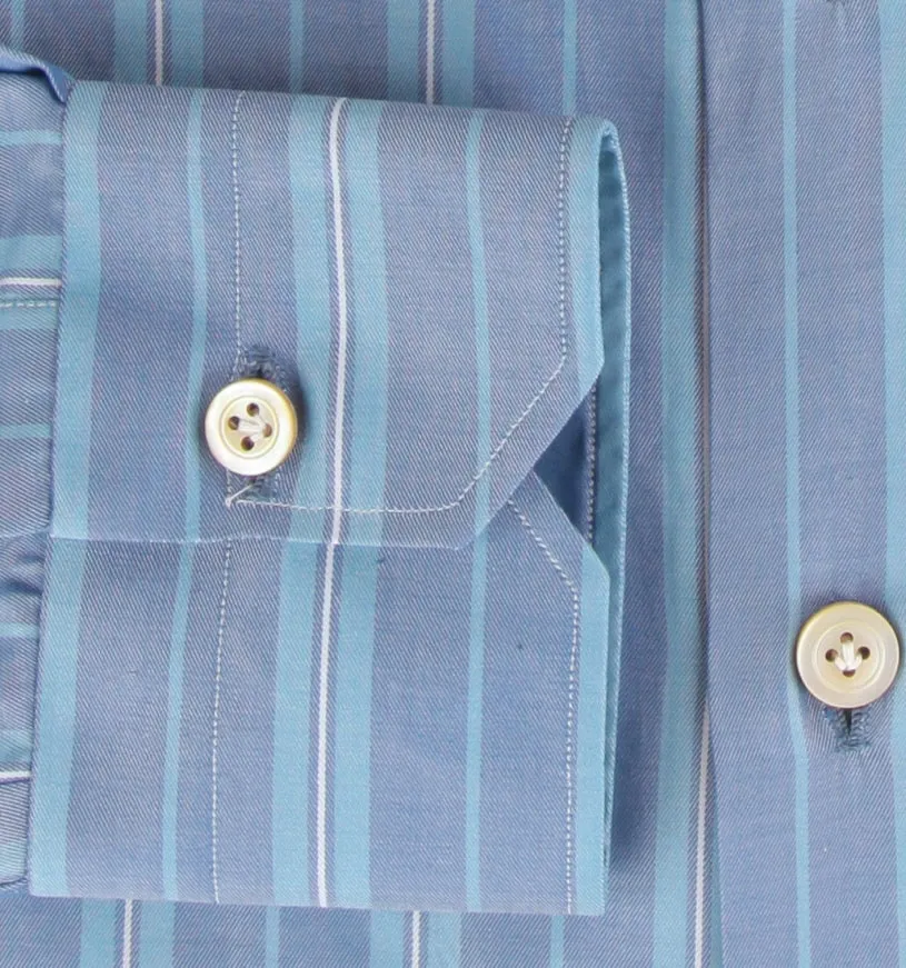 Kiton Light Blue Shirt - Slim