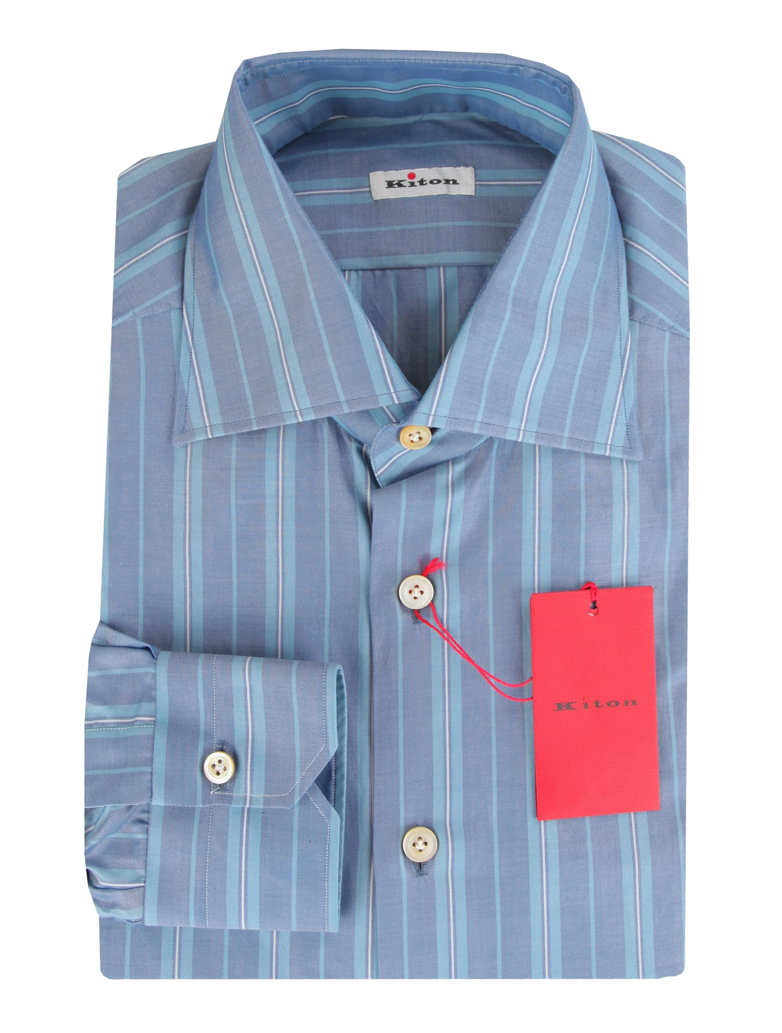 Kiton Light Blue Shirt - Slim