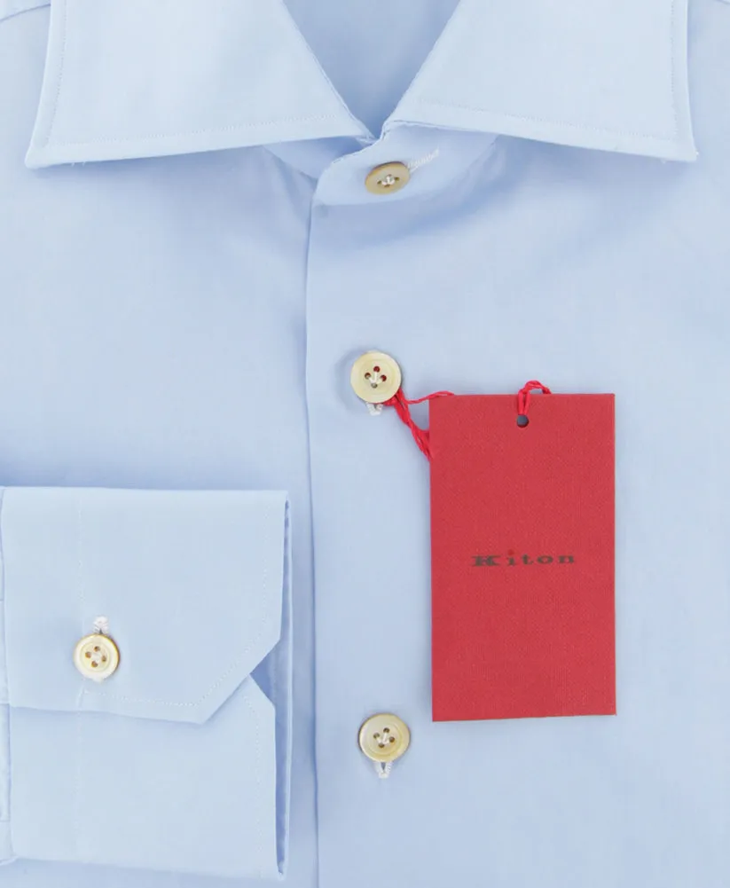Kiton Light Blue Shirt - Slim