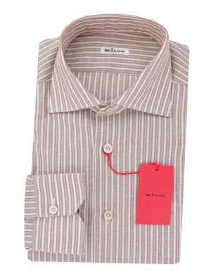 Kiton Light Brown Shirt - Slim