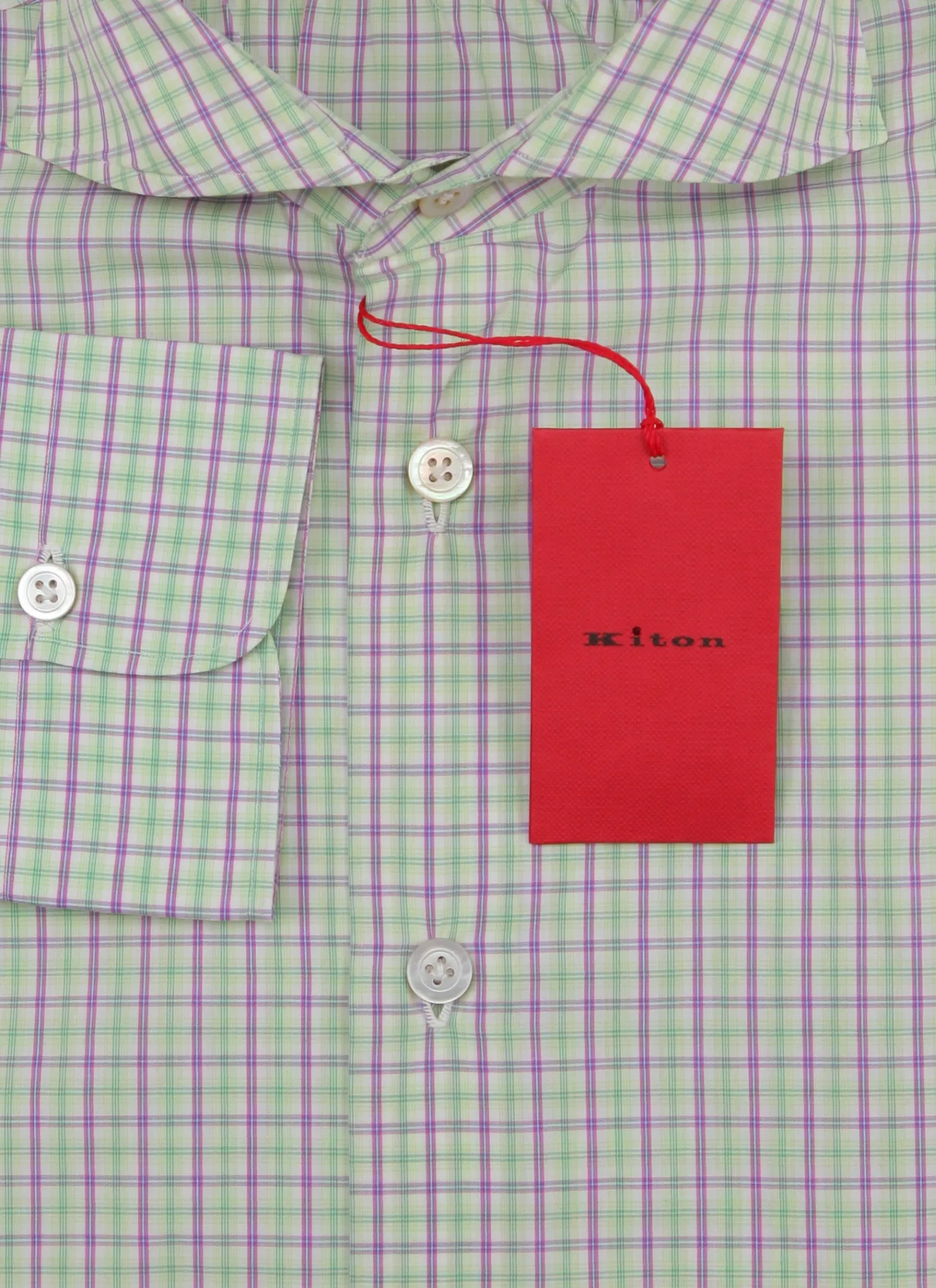 Kiton Light Green Shirt - Slim