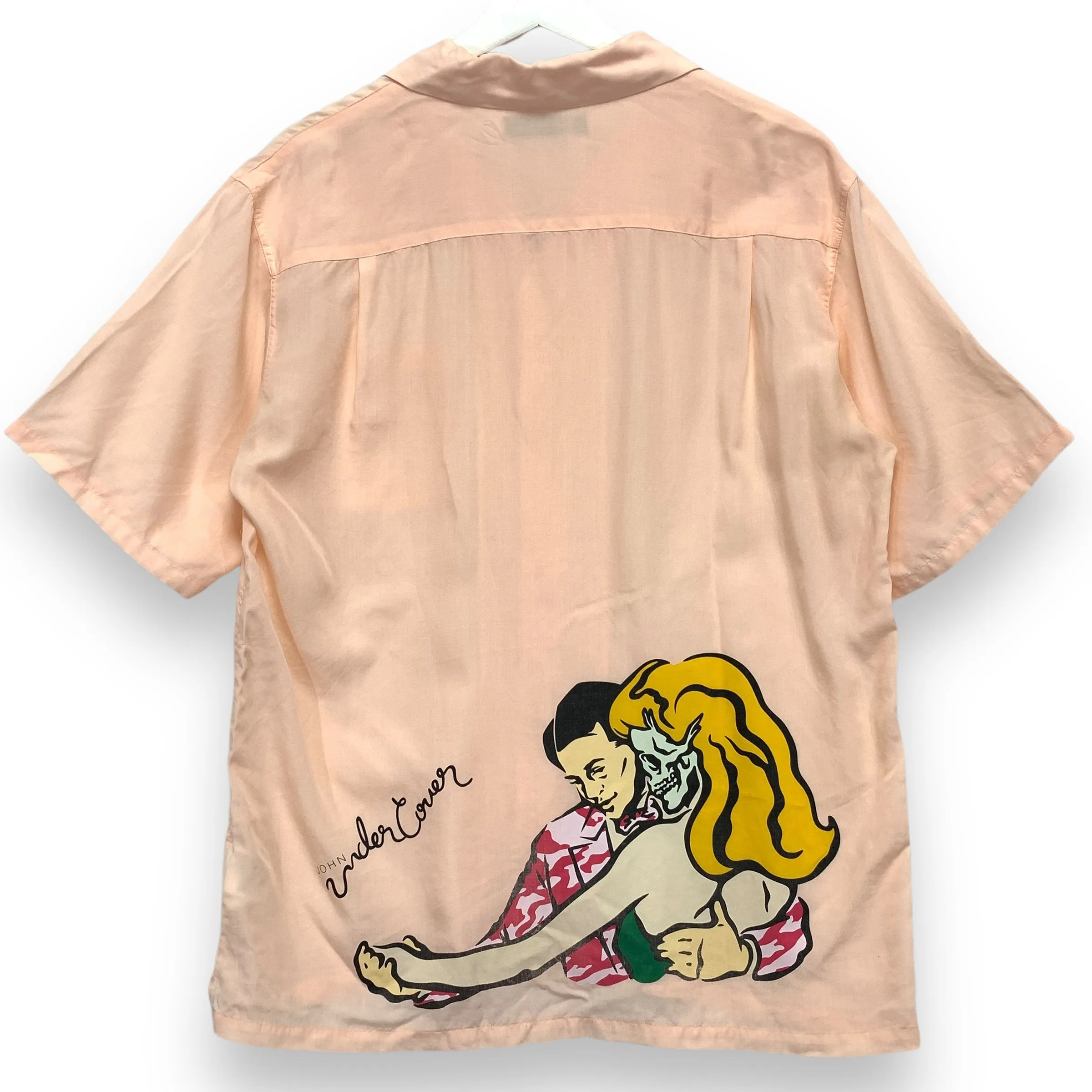 [L] John Undercover Skull Tango Back Print Shirt