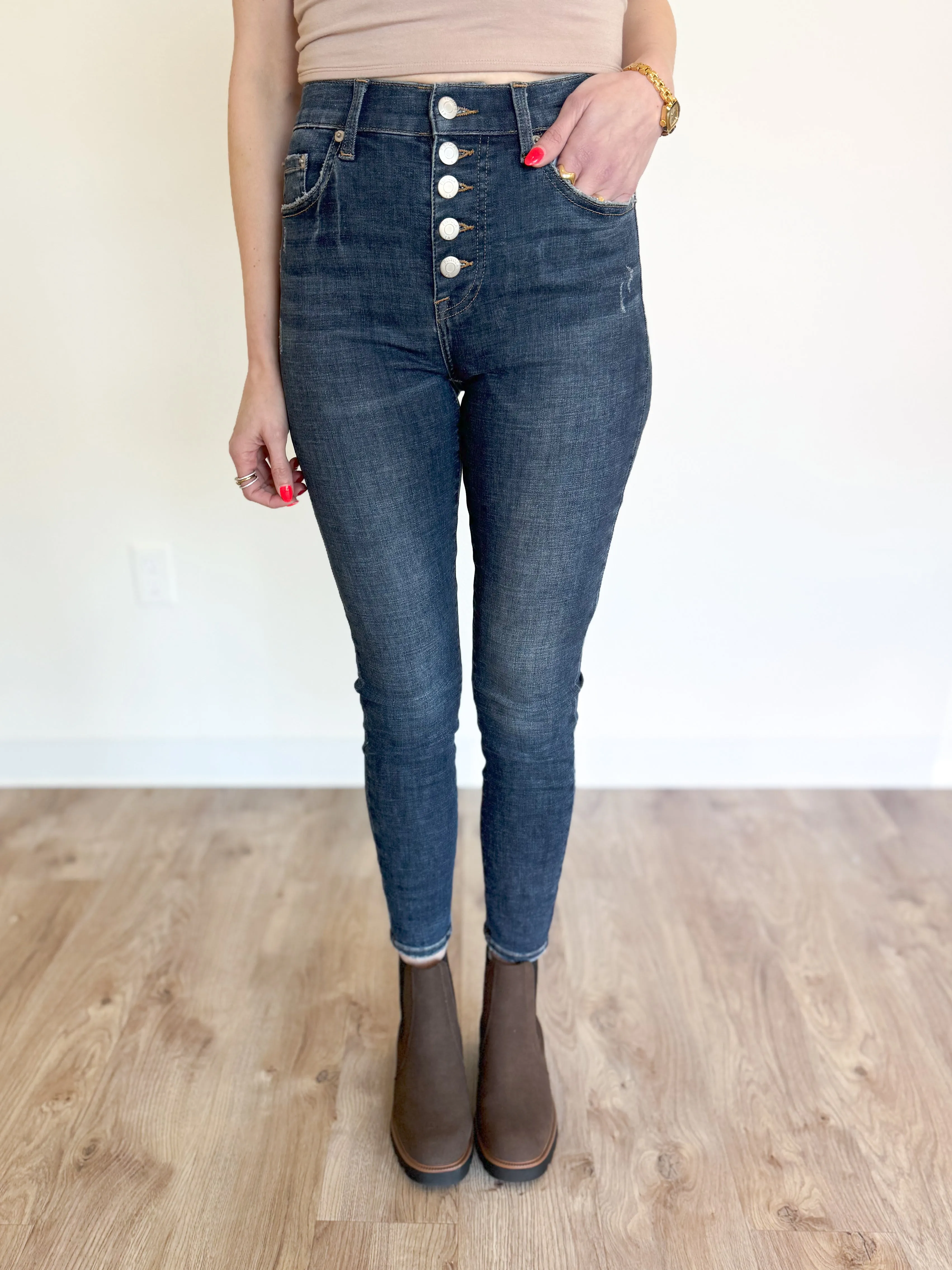 Lacey High Rise Dark Wash Jeans