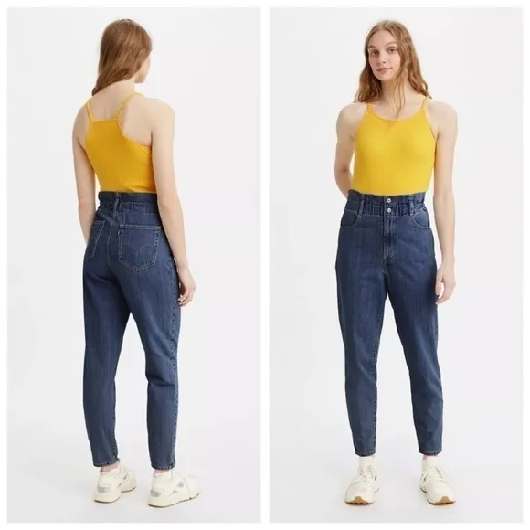 Levi’s 80'S HIGH RISE PAPERBAG TAPER PANTS Jeans Women’s Size 27 4 Small tapered