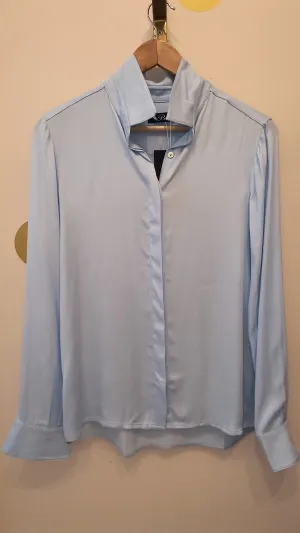 Light Blue Cupro Blouse