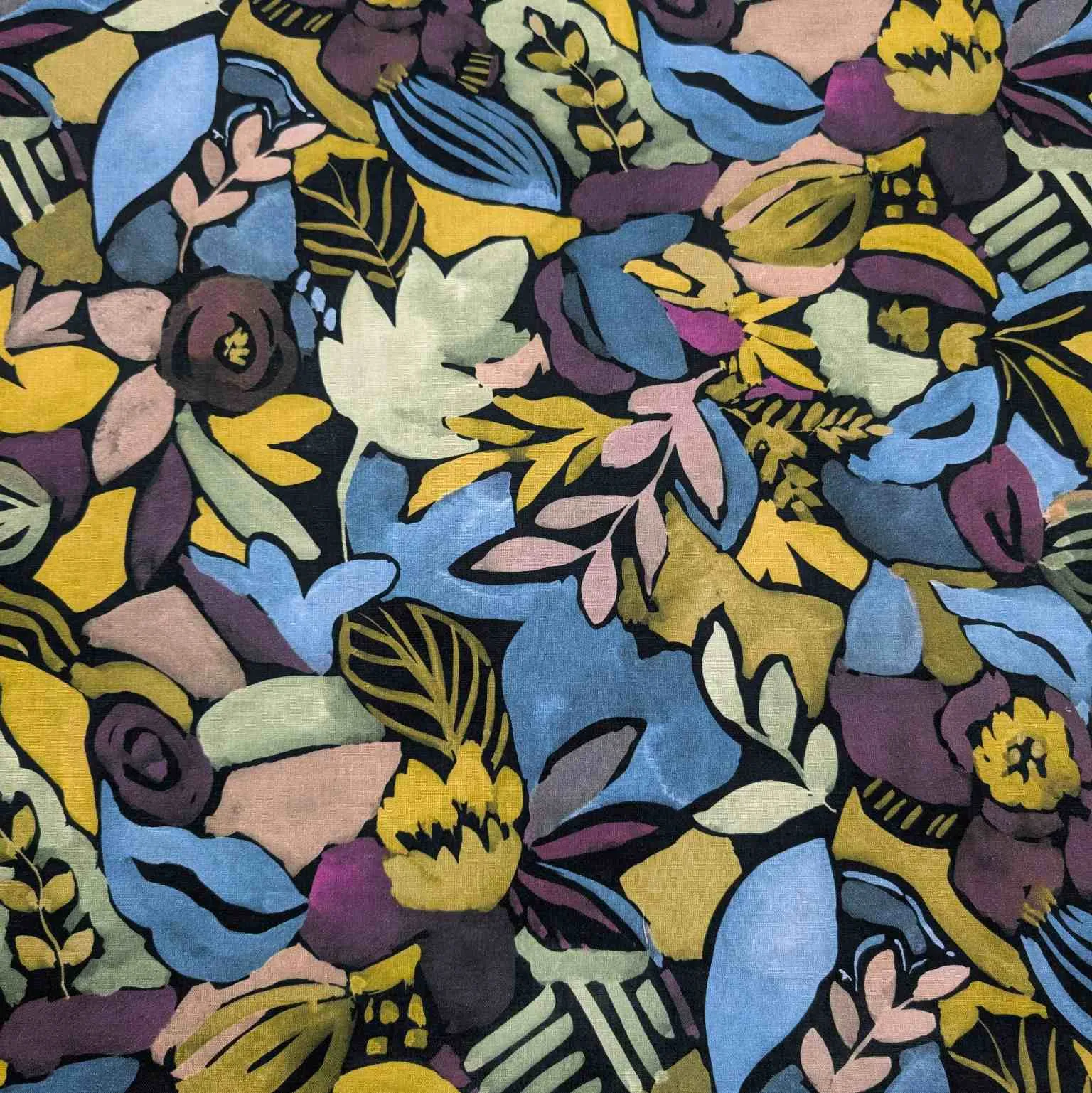 Linen Cotton, Winter Floral