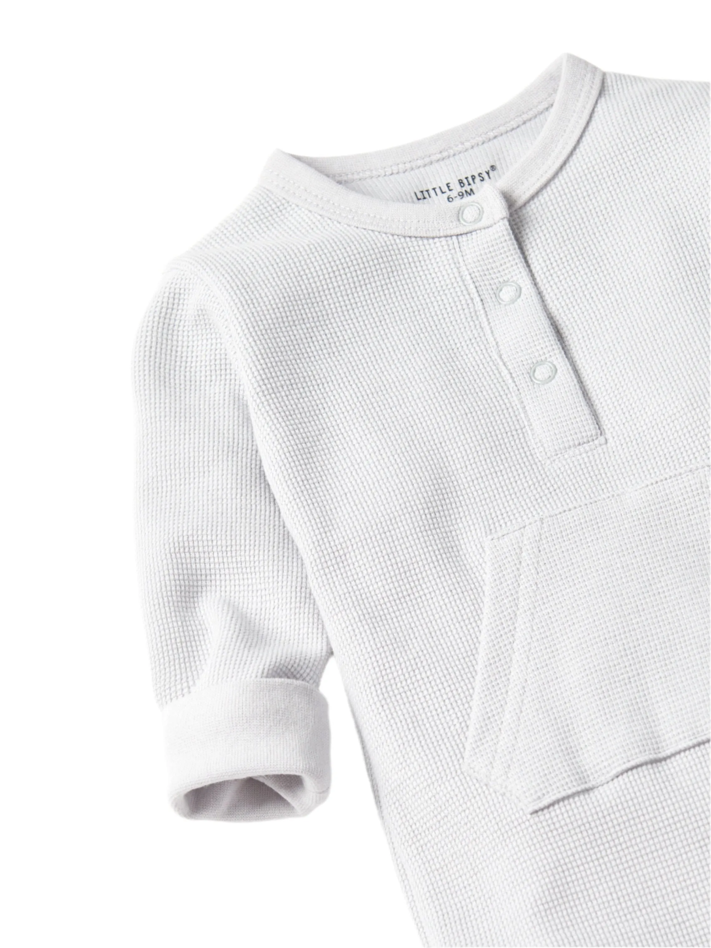 Little Bipsy Waffle Romper - Frost