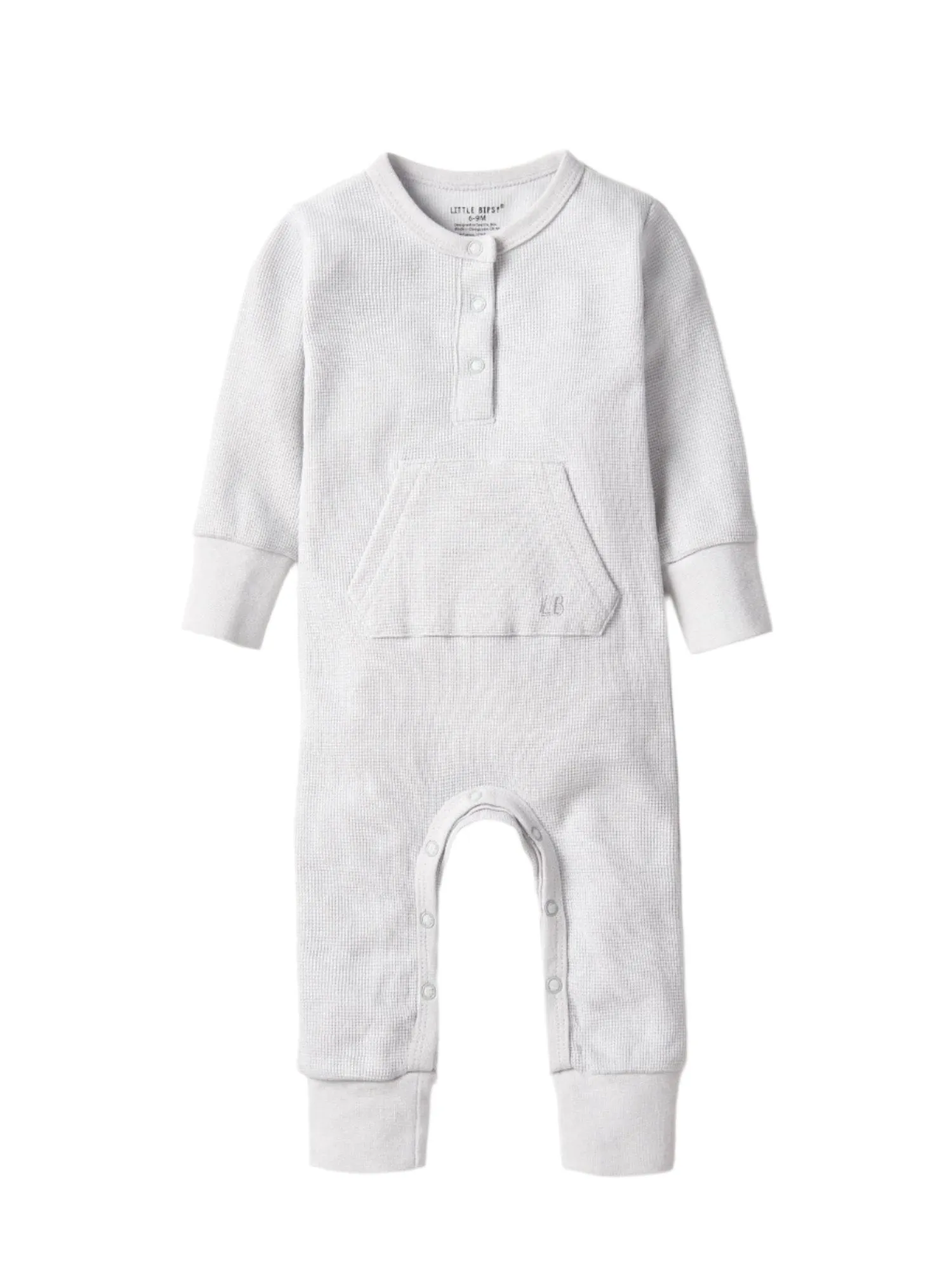 Little Bipsy Waffle Romper - Frost