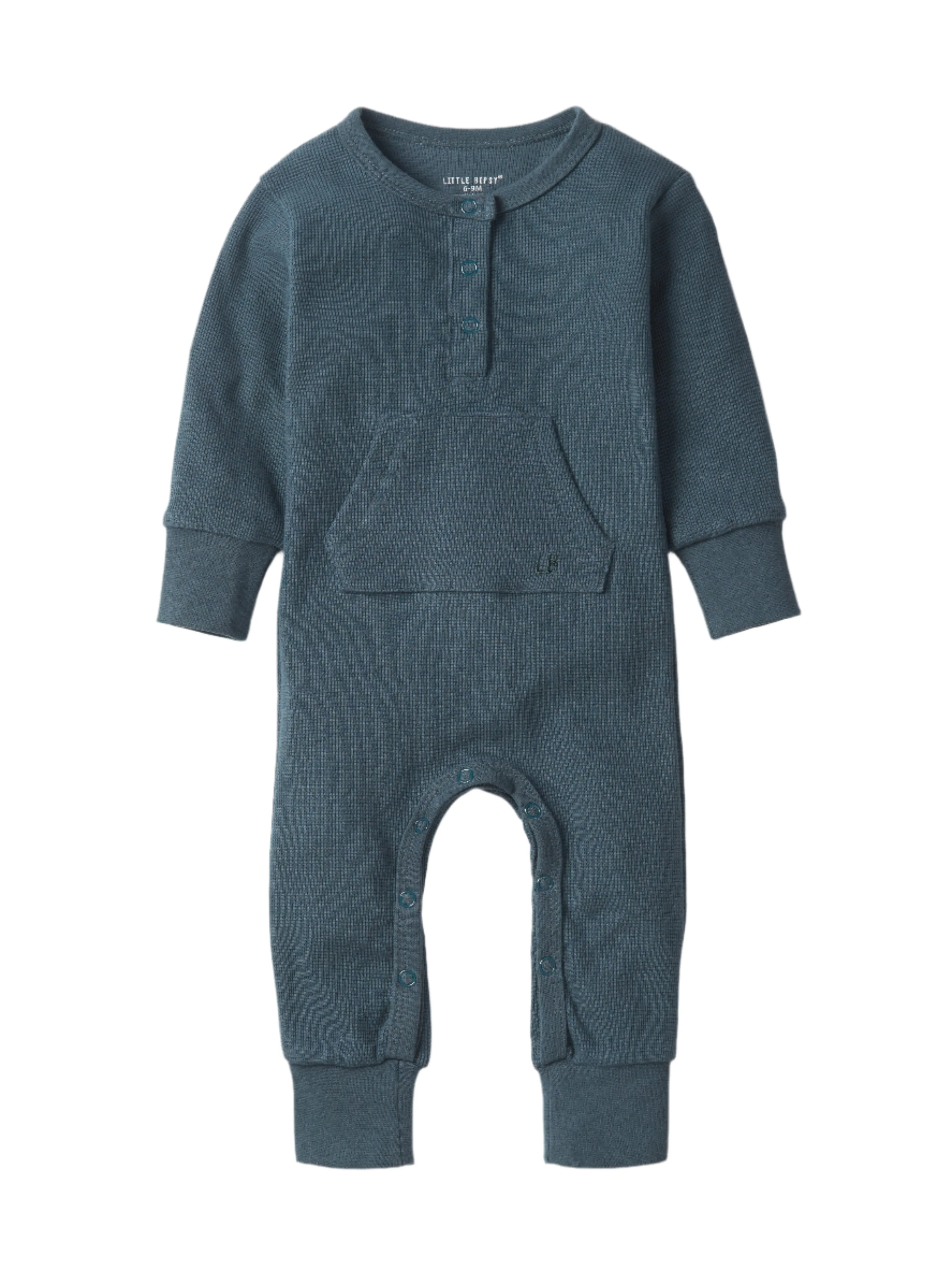 Little Bipsy Waffle Romper - Night Fall