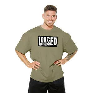Loaded Barcode Oversize Tee - Washed Green