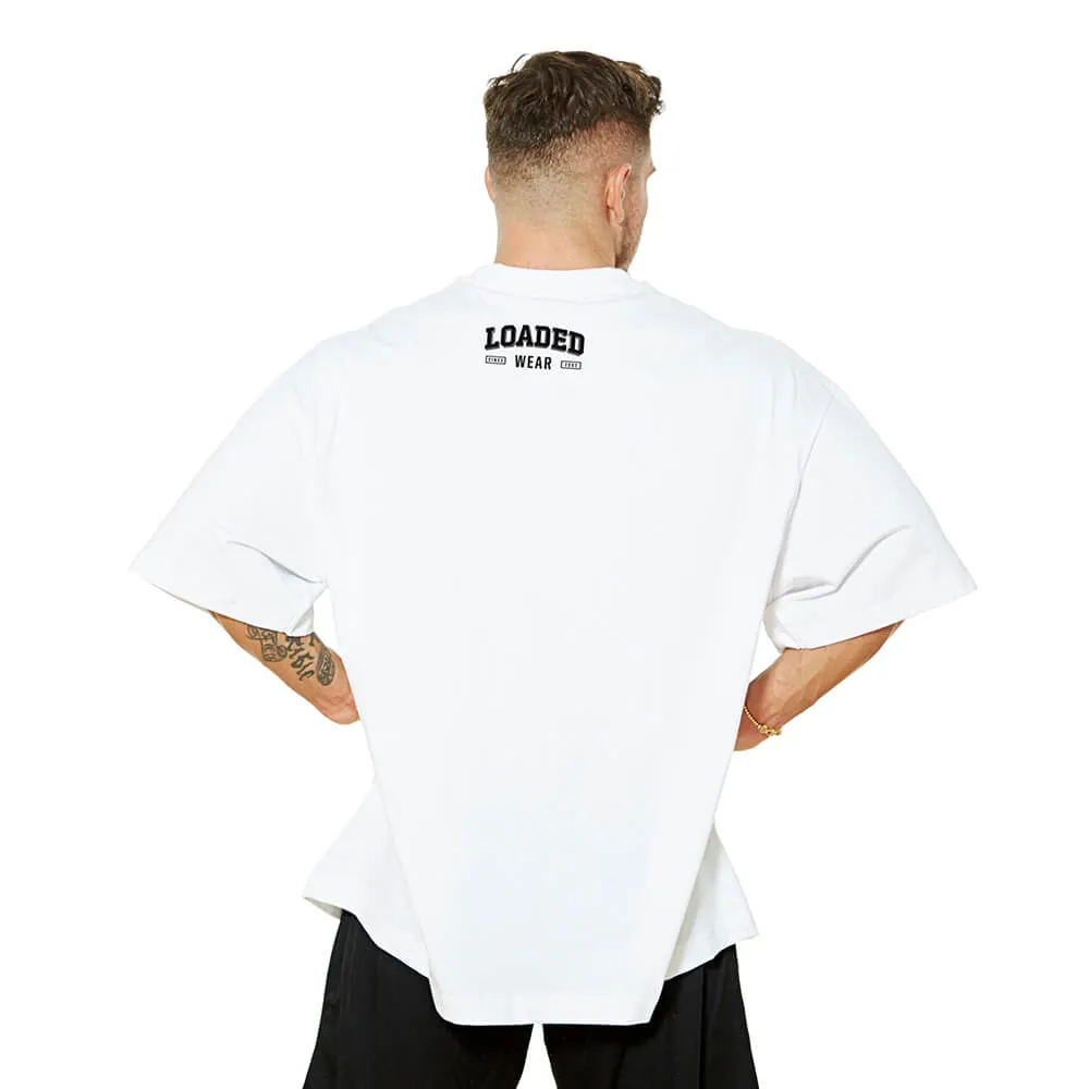 Loaded Skull Oversize Tee - White