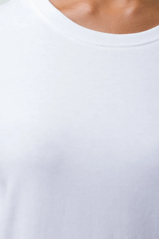 Long Sleeve Crew Neck T-Shirt White