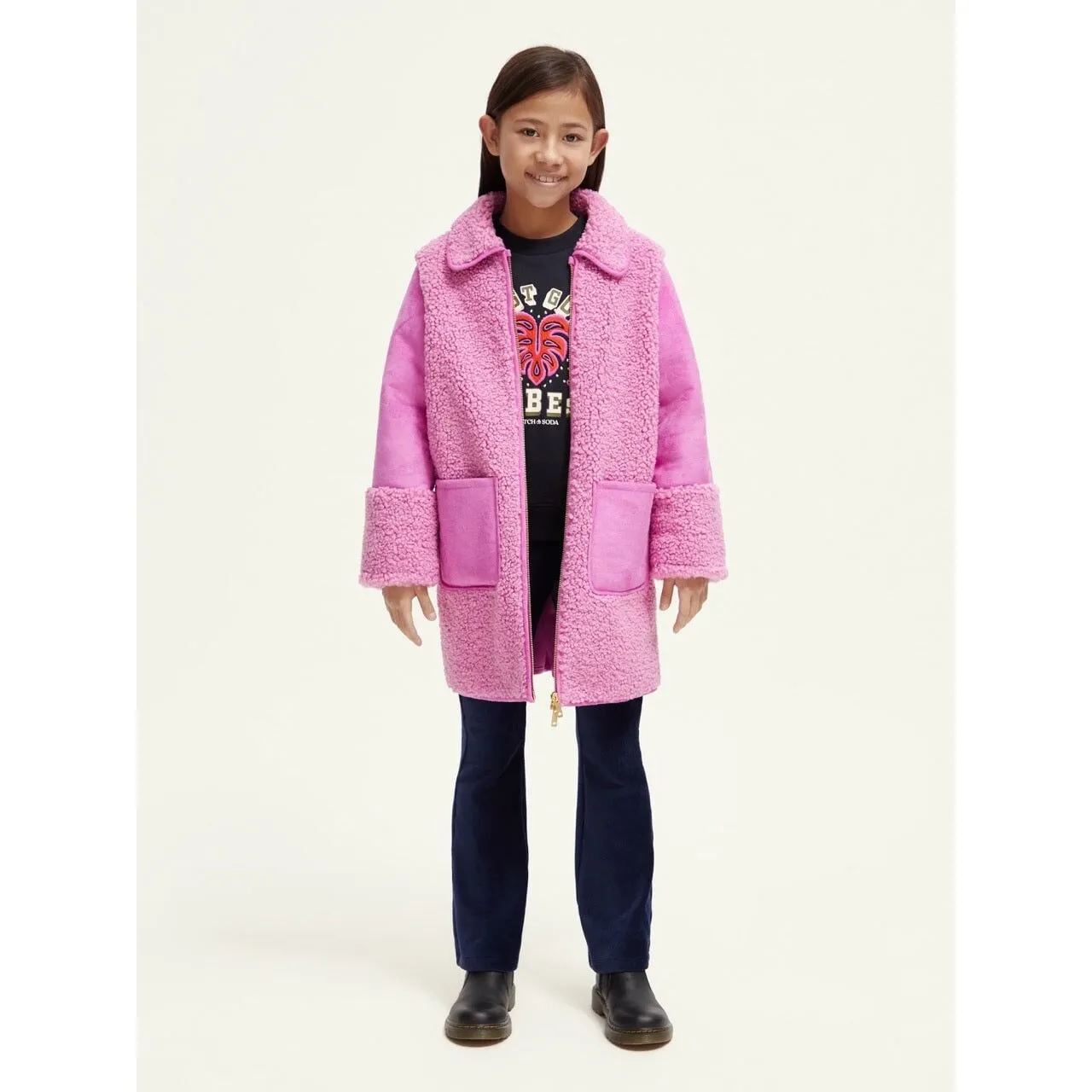 Longer-Length Bonded Teddy Jacket