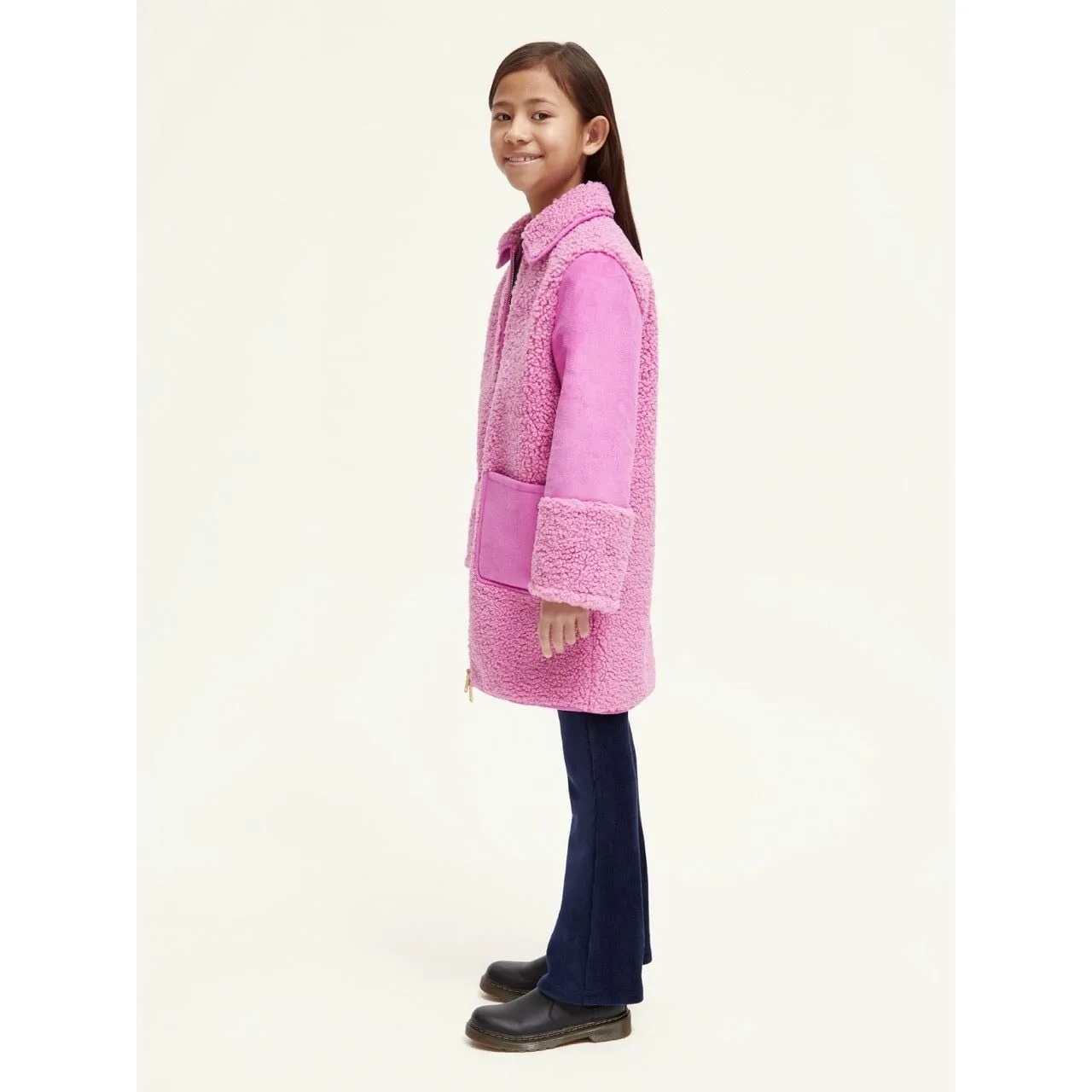 Longer-Length Bonded Teddy Jacket