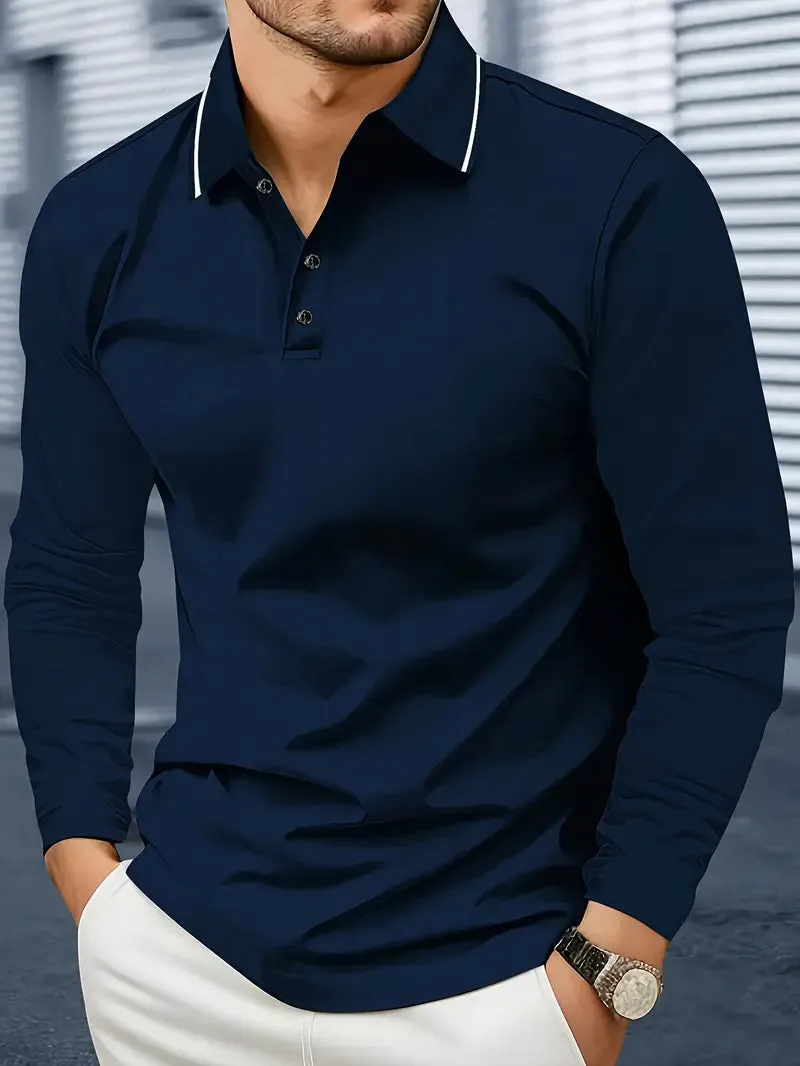 Longsleeve Classic Fit Polo for Men