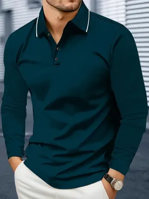 Longsleeve Classic Fit Polo for Men