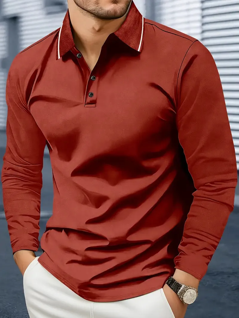 Longsleeve Classic Fit Polo for Men