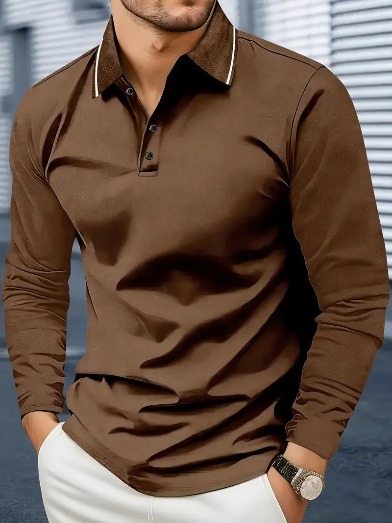 Longsleeve Classic Fit Polo for Men