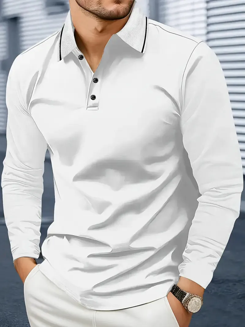 Longsleeve Classic Fit Polo for Men