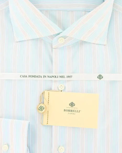 Luigi Borrelli Light Blue Shirt – Size: 17 US / 43 EU