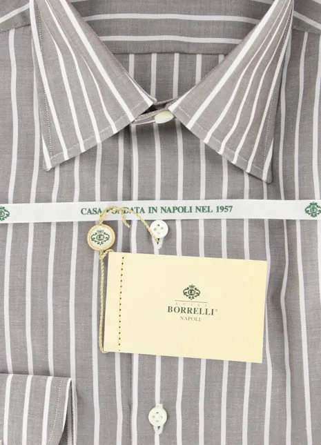 Luigi Borrelli Light Brown Shirt - Slim