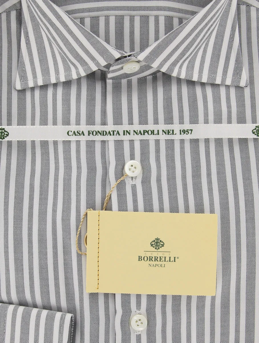 Luigi Borrelli Light Gray Shirt - 15.5 US / 39 EU