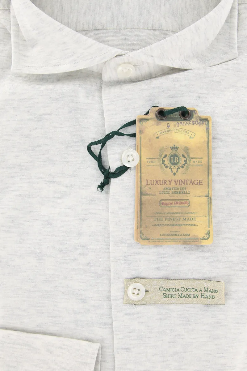 Luigi Borrelli Light Gray Shirt - S US / S EU