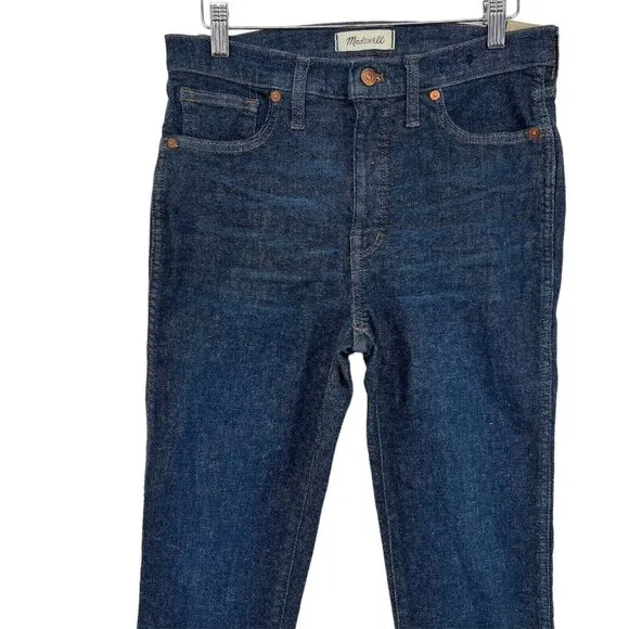 Madewell 10&quot; High-Rise Skinny Jeans In Dalesford Wash NWT Women's 28 Blue