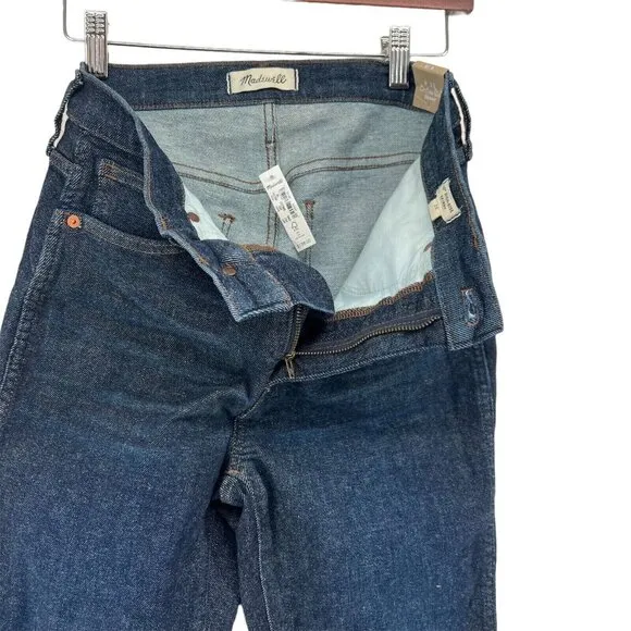 Madewell 10&quot; High-Rise Skinny Jeans In Dalesford Wash NWT Women's 28 Blue