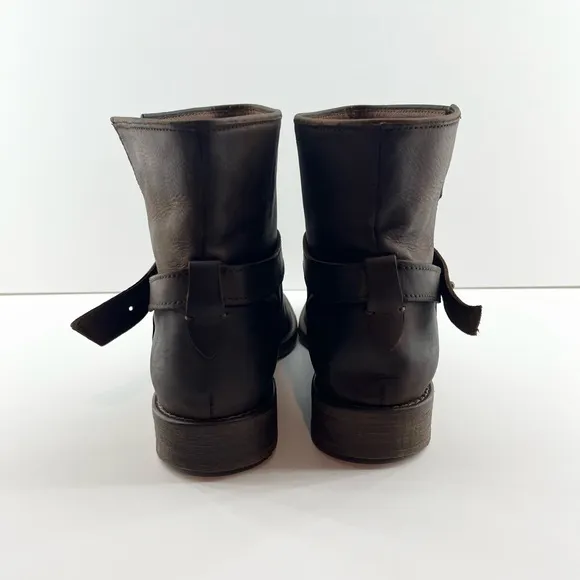 Madewell The Biker Lowrider Moto Boots Brown 9.5