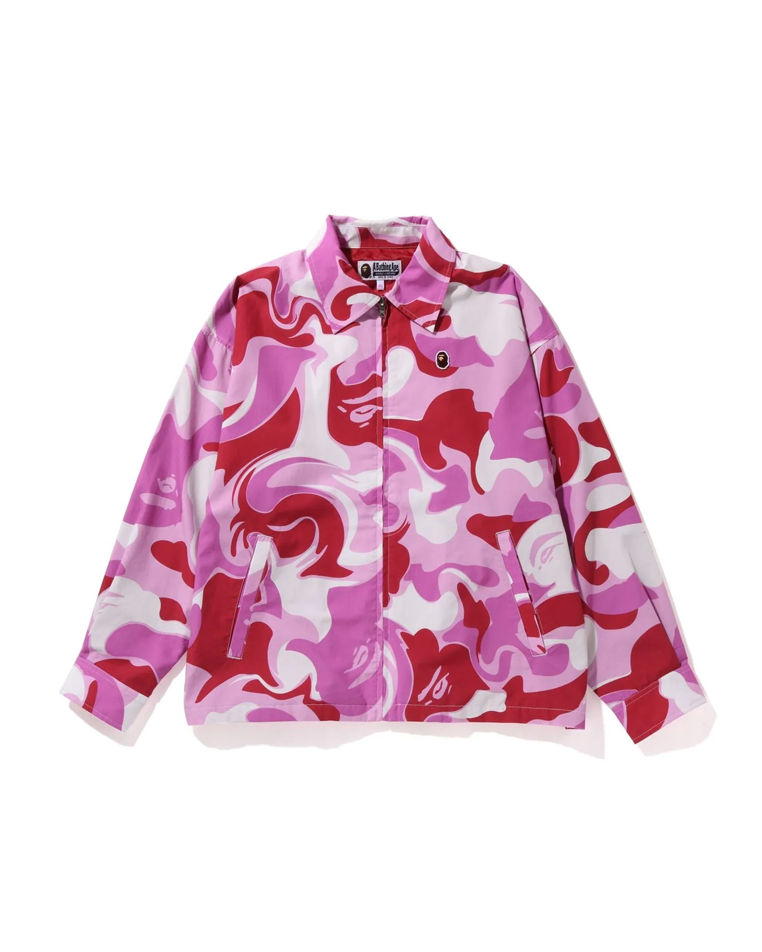 Marble Camo Oversized Zip Jacket