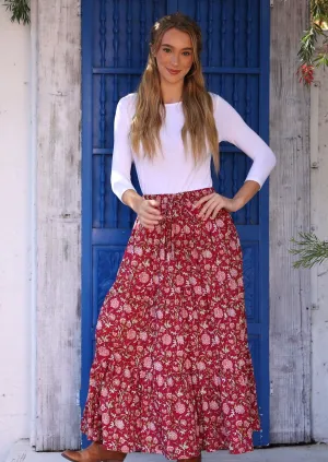 Maxi Skirt Cranberry