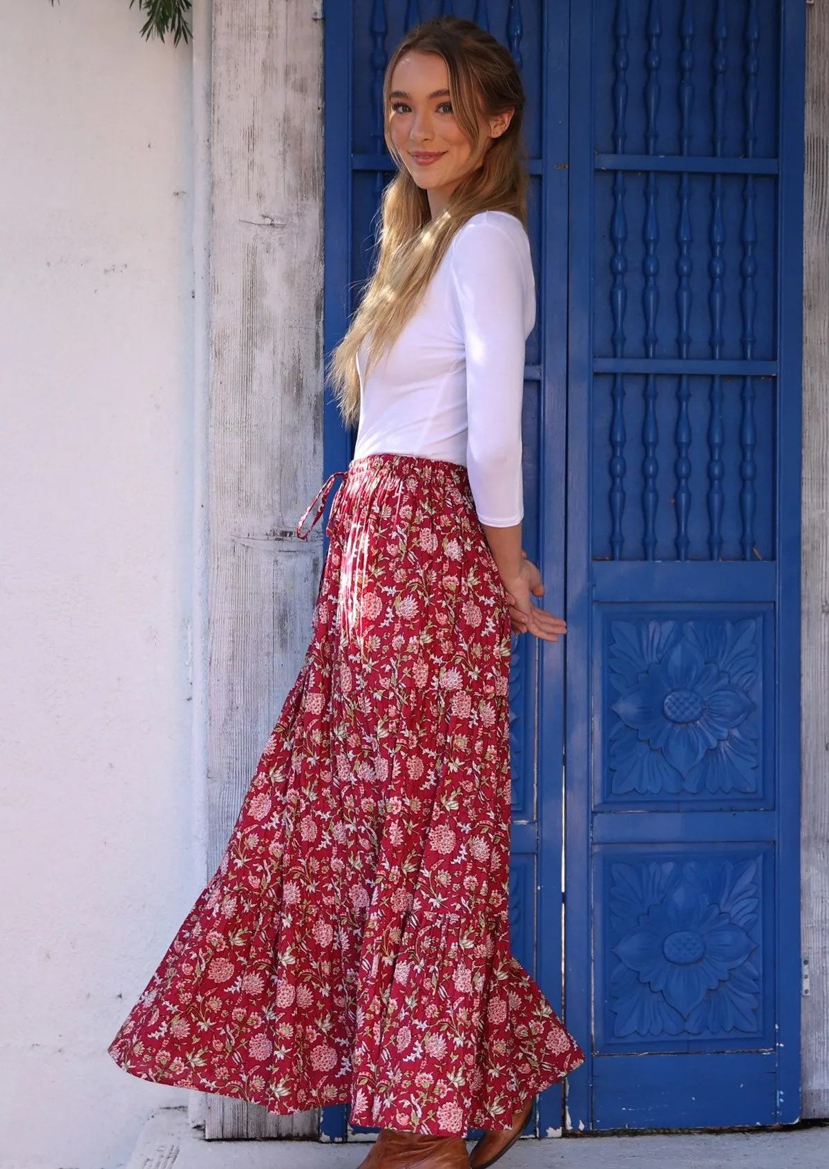 Maxi Skirt Cranberry