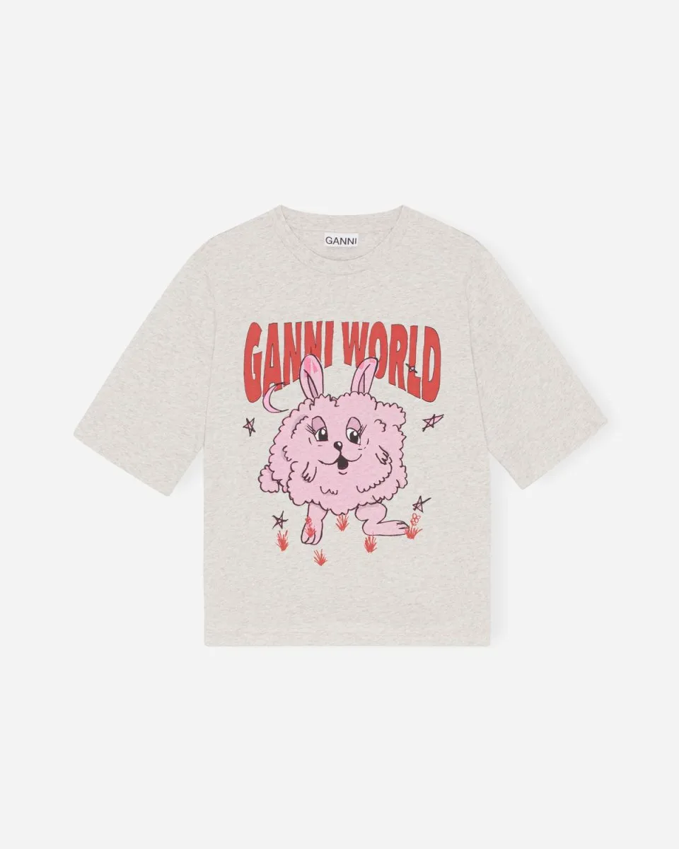 Melange Light Jersey T-shirt - Grey Melange/Nature