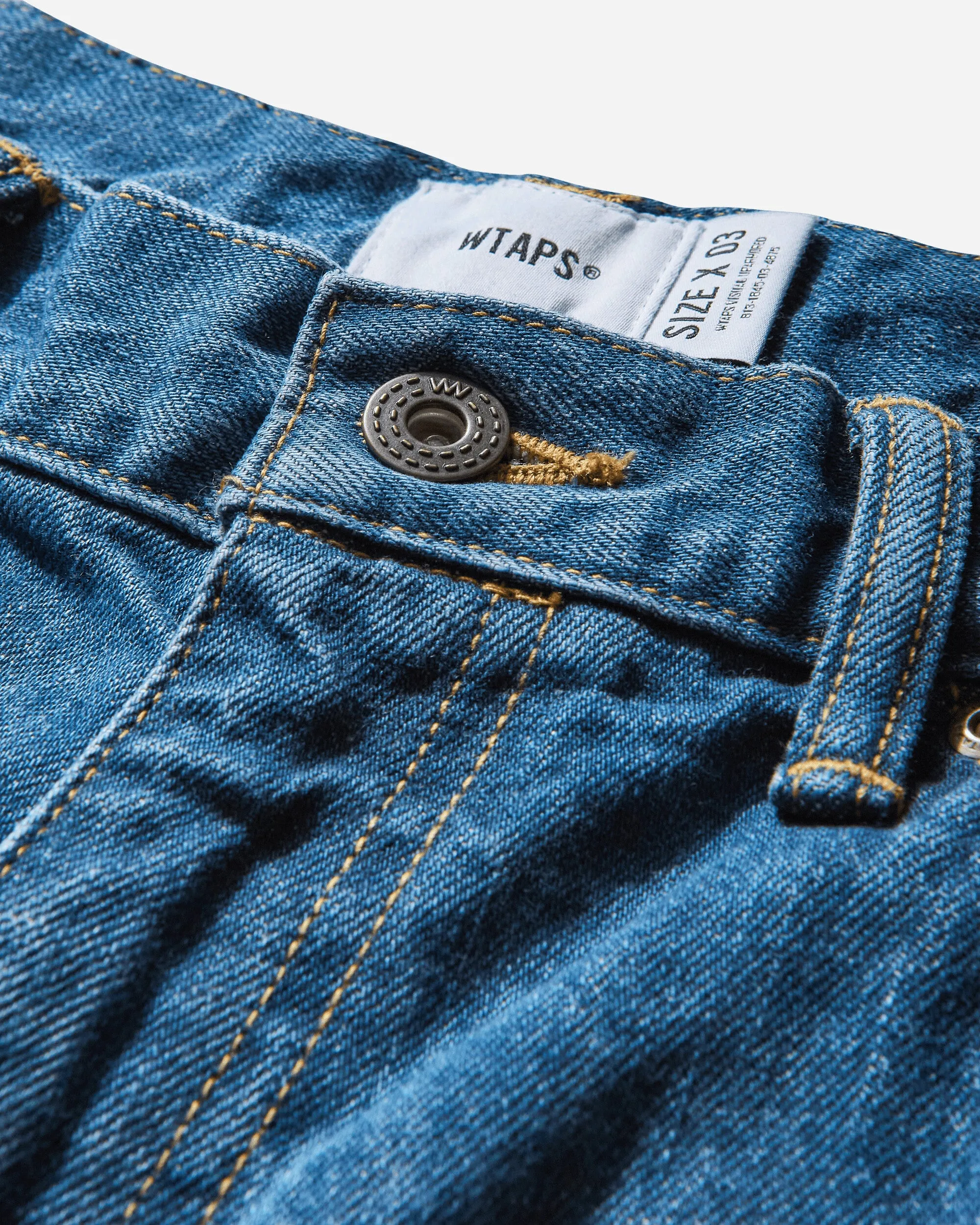 Men's Blues Straight Trousers Indigo