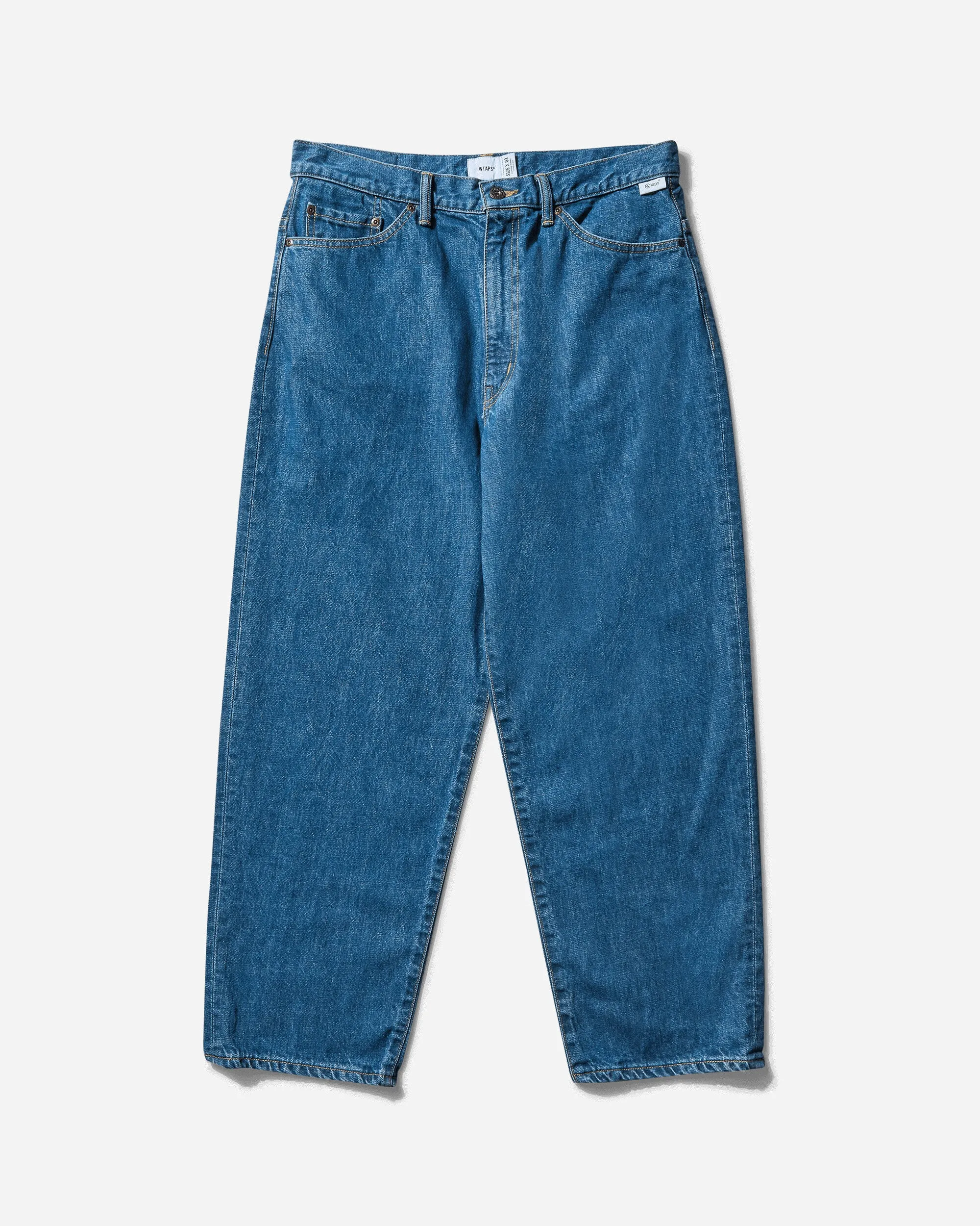 Men's Blues Straight Trousers Indigo