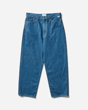 Men's Blues Straight Trousers Indigo