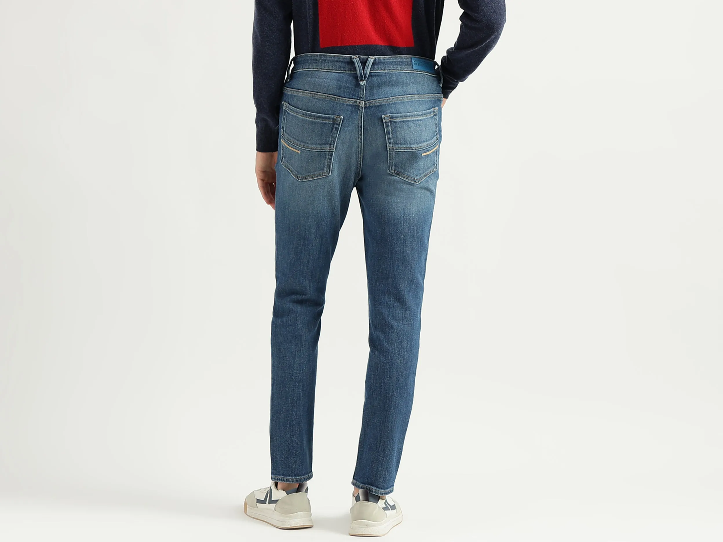 Men's Solid Low Crotch Jeans
