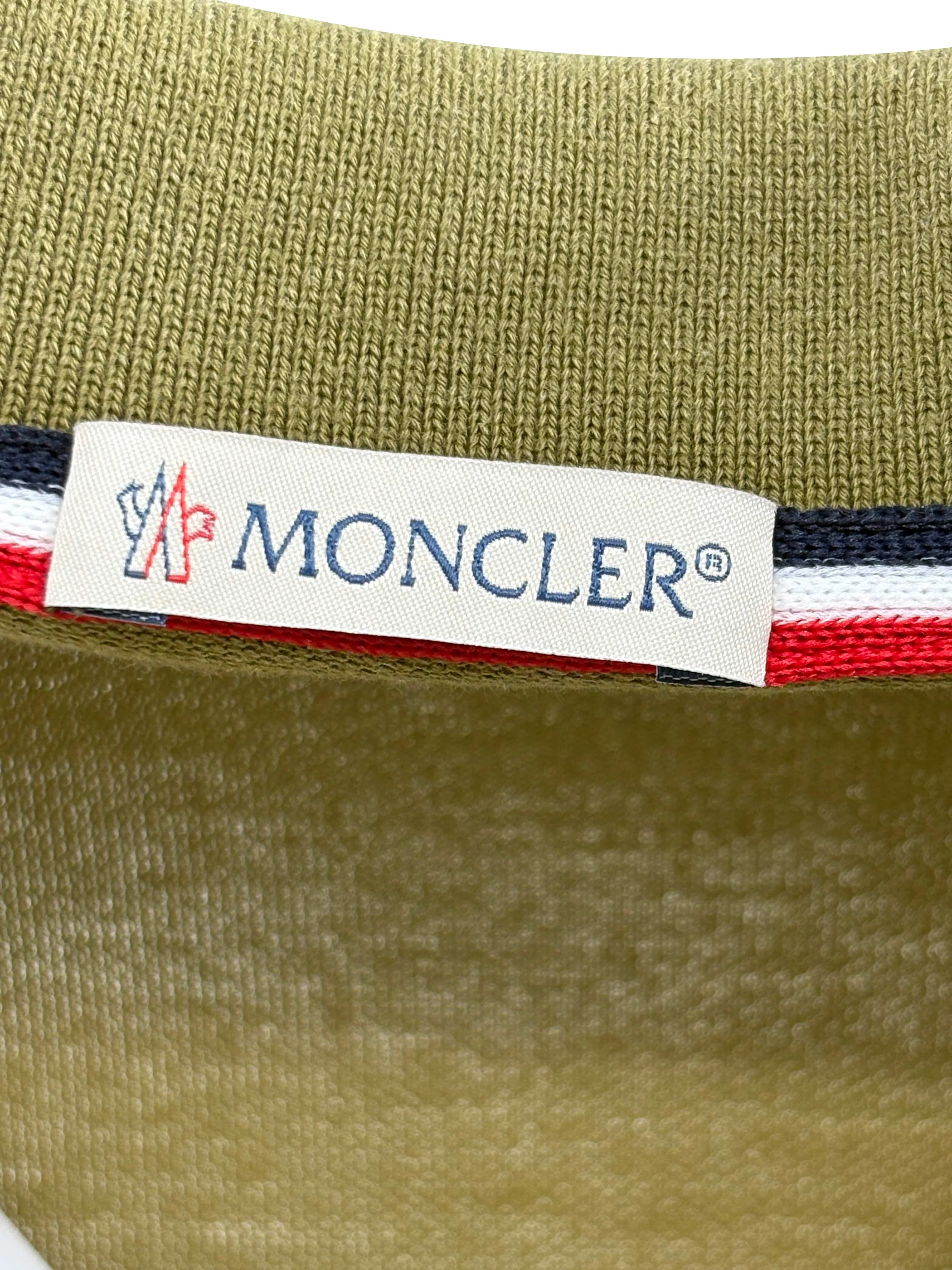Moncler Logo Patch Polo - Green