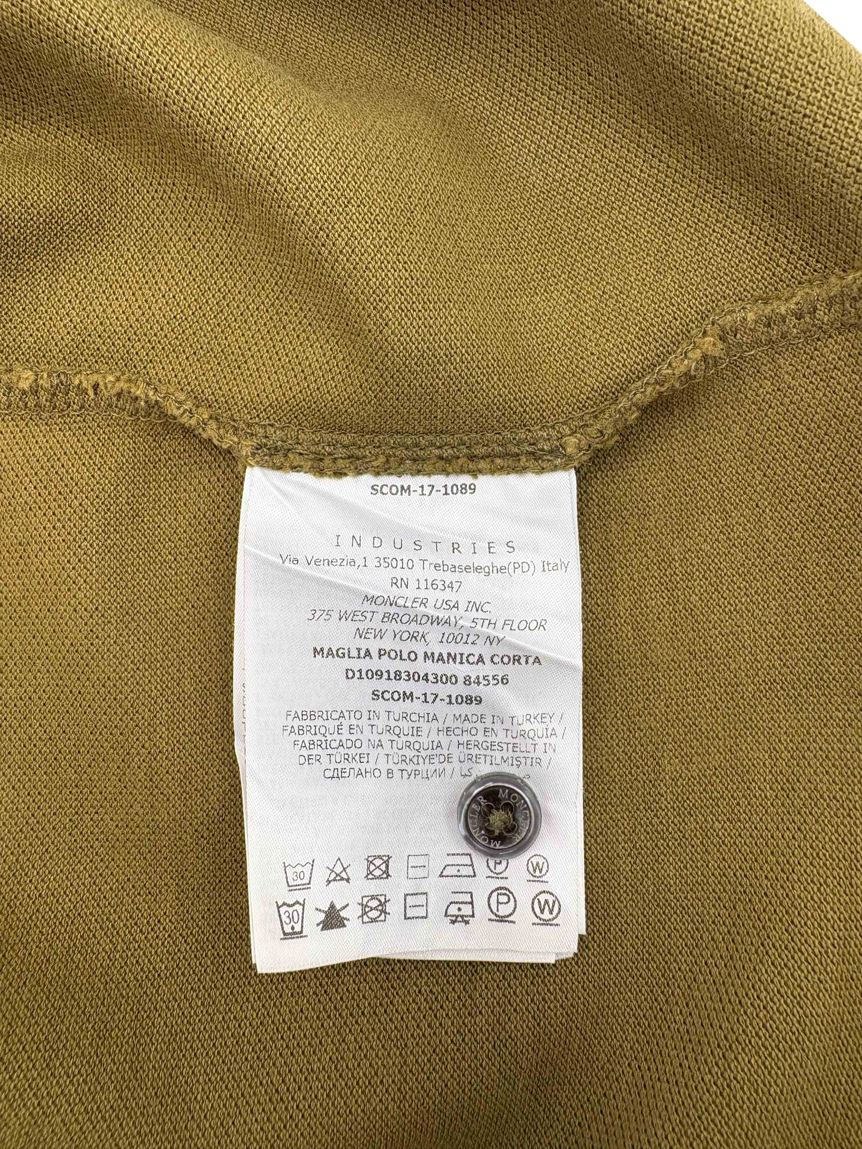 Moncler Logo Patch Polo - Green