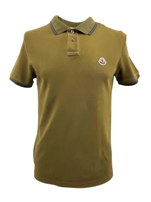 Moncler Logo Patch Polo - Green