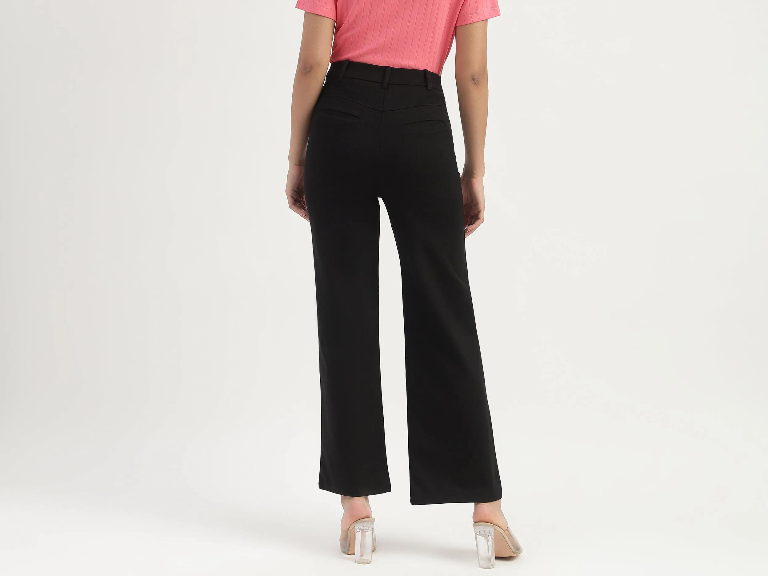 Monotone Wide Leg Trousers