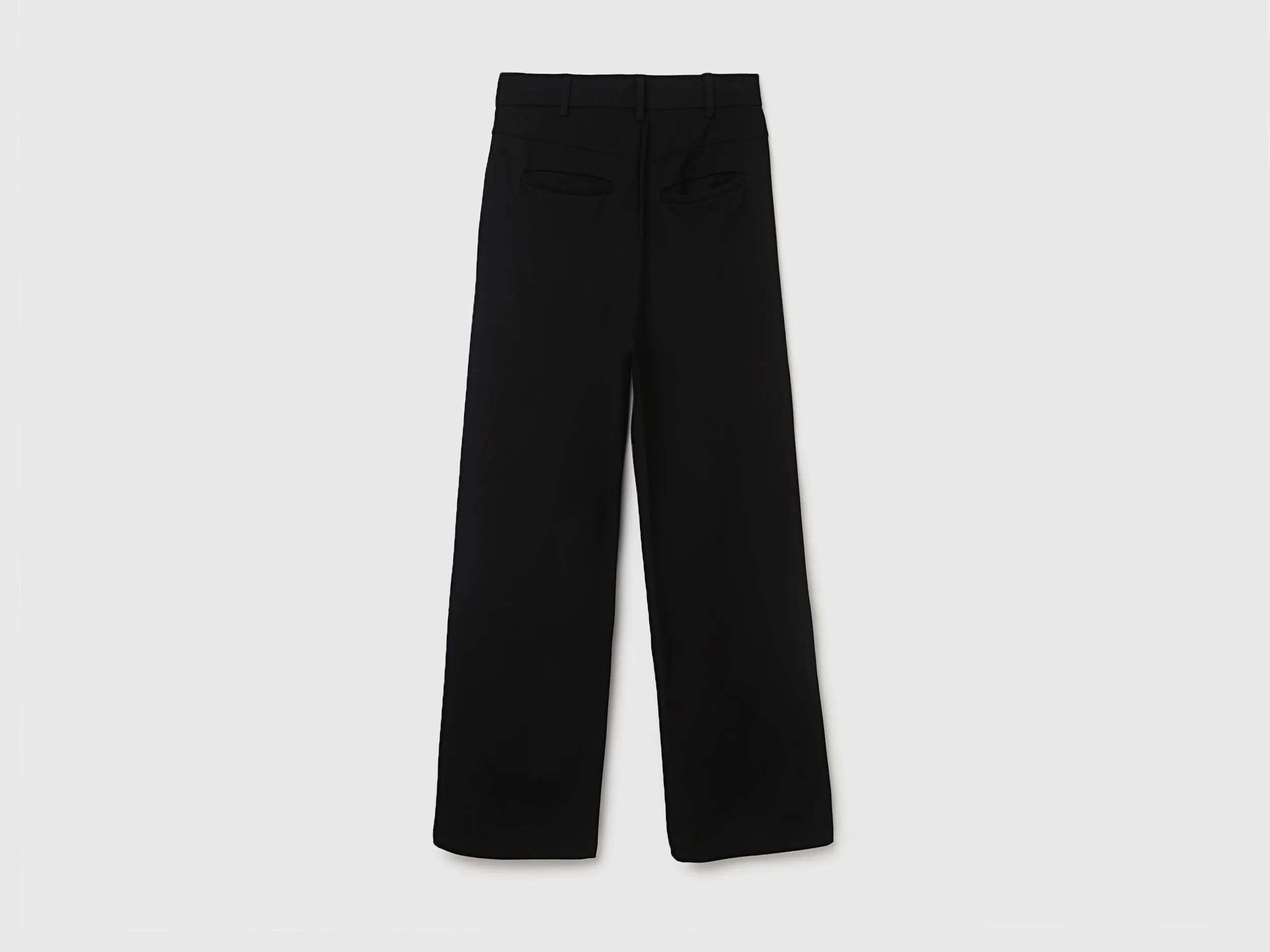 Monotone Wide Leg Trousers