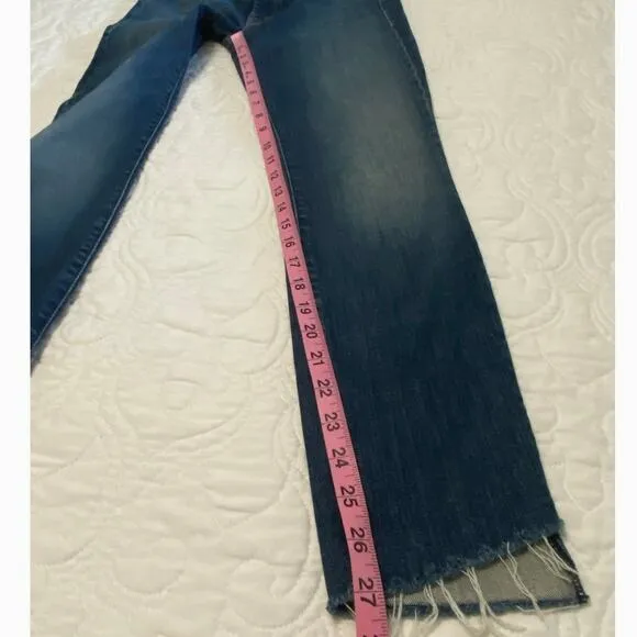 Mother The Looker Ankle Step Fray Jeans Women’s Size 24 Can’t Leave It alone