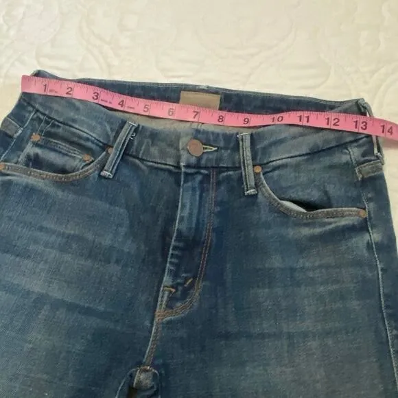 Mother The Looker Ankle Step Fray Jeans Women’s Size 24 Can’t Leave It alone
