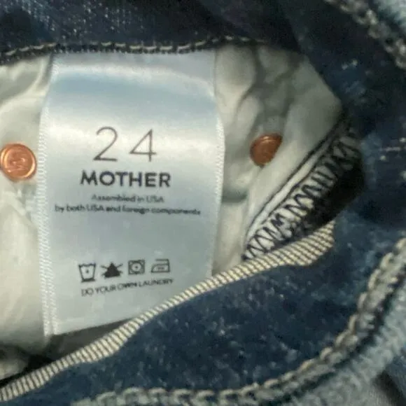 Mother The Looker Ankle Step Fray Jeans Women’s Size 24 Can’t Leave It alone